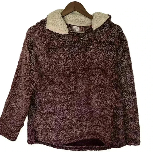 Boutique Peach Love Purple Sherpa - Size Medium - Picture 1 of 6